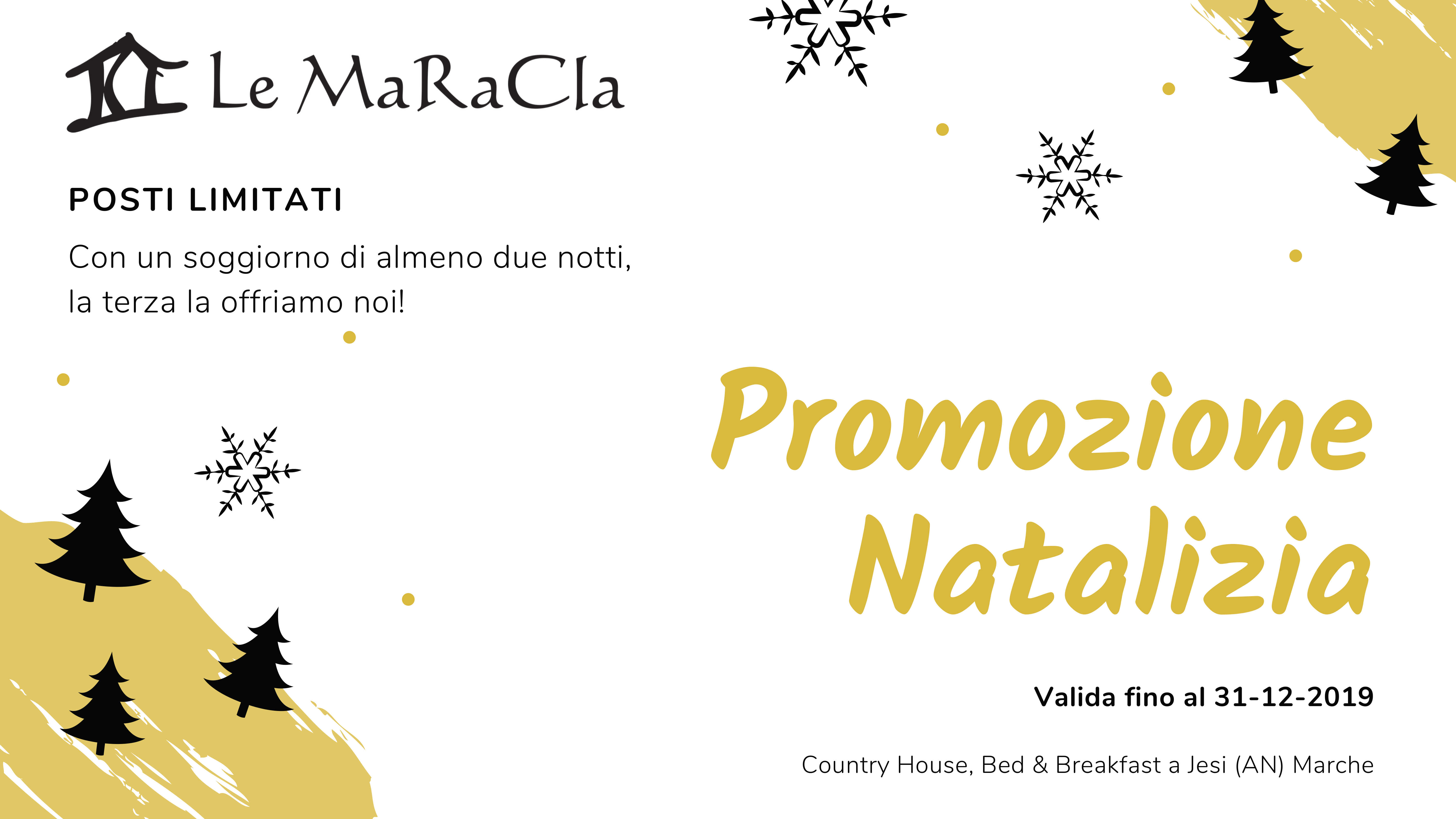 le maracla bed and breakfast promozione natalizia