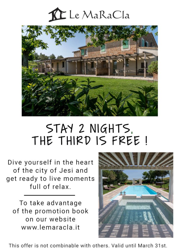 stay 2 nights the third is free!